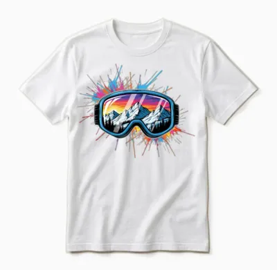 Ski Goggles Apres Ski Party Crew Snow Skiing Ski Unisex T-Shirt - White