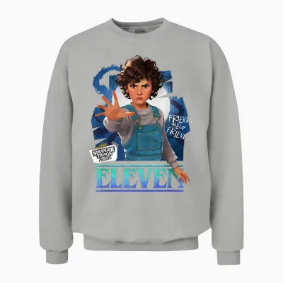 Stranger Things Tales from '85 Eleven Unisex Sweatshirt - Ash