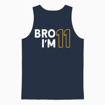 11. Geburtstag, Jungen 11. Geburtstag, 11 Jahre, Bro I'm 11 Unisex Tank Top - Navy