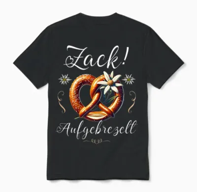 Women's Dirndl Shirt Suitable for Oktoberfest Unisex T-Shirt - Black
