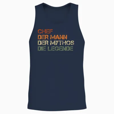 Chef - Der Mann, Der Mythos, Die Legende Unisex Tank Top - Navy