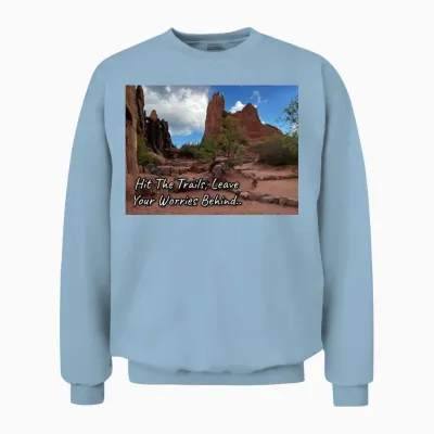Hiking Enthusiasts & Motivation Unisex Sweatshirt - Light Blue