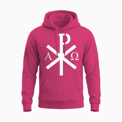 La Croix Chi-Rho - Symbole De Jésus-Christ - V2 Unisex Hoodie - Heliconia