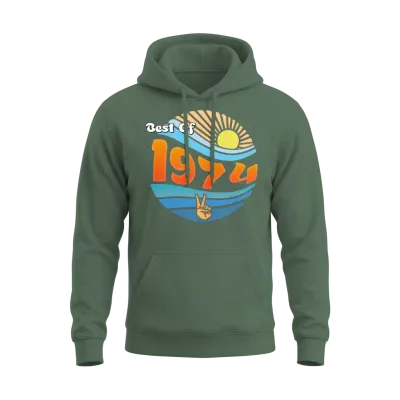 Timeless 1974 – Celebrating 51 Wonderful Years Unisex Hoodie - Military Green