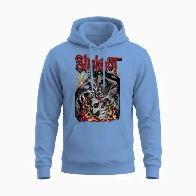 Slipknot Brain Reaper Unisex Hoodie - Carolina Blue