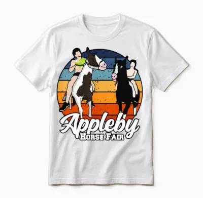 Horse Racing Unisex T-Shirt - White