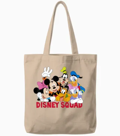 Disney Mickey and Friends Disney Squad Tote Bags - Natural