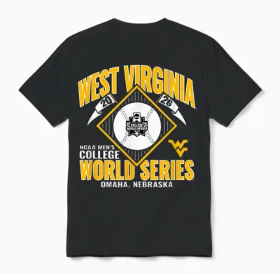West Virginia Mountaineers College World Series 2026 Cws Unisex T-Shirt - Black