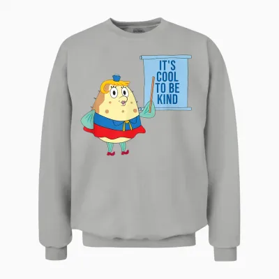 Mademark X Spongebob Squarepants - Mrs. Puff - Kindness Is Cool Unisex Sweatshirt - Ash