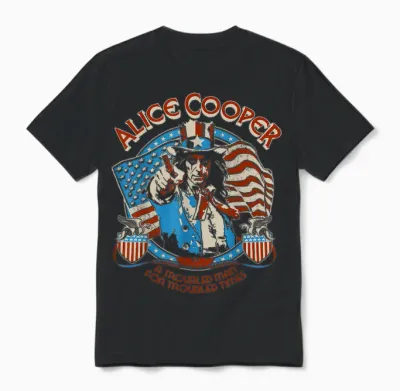 Alice Cooper Elected Snake Shields Unisex T-Shirt - Black