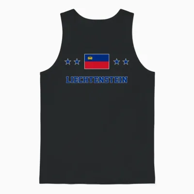 Liechtenstein Unisex Tank Top - Black