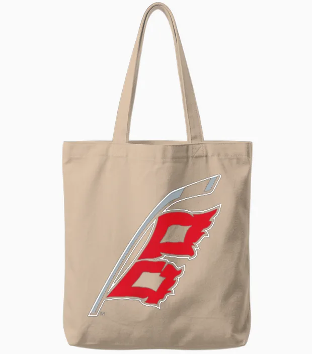 Carolina Hurricanes Front/back Black Nhl Officially Licensed Tote Bags in Natural