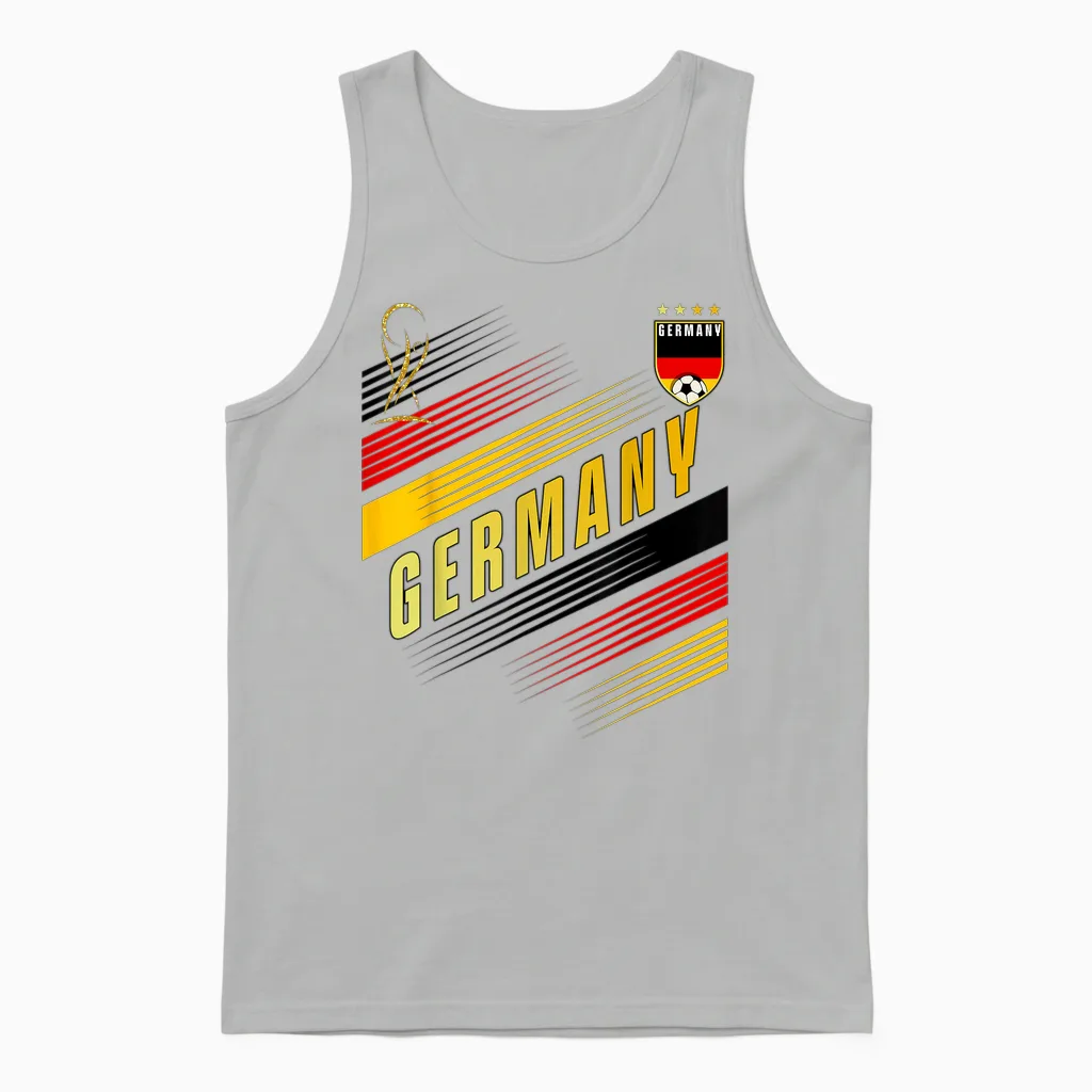 Drapeau De L'allemagne Pour Les Amateurs De Fierté Unisex Tank Top in Ash