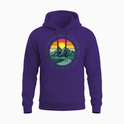 Hiking with Dad Unisex Hoodie - Purple