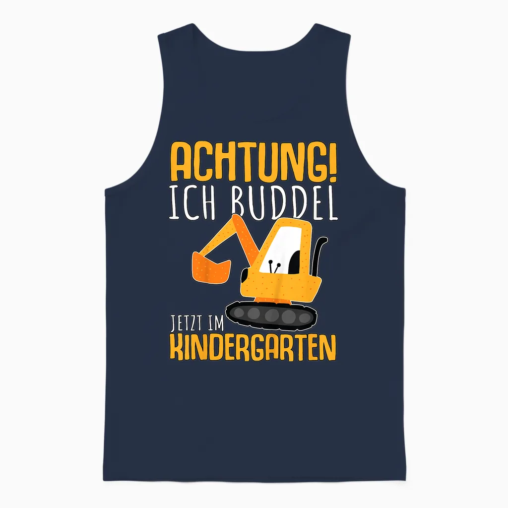 Kindergarten Anfänger Kindergartenkind Kita Erster Tag Junge Unisex Tank Top in Navy