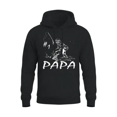 Funny Fishing Unisex Hoodie - Black