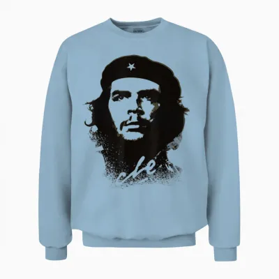 Che Guevara Revolution Rebel Cuba T-Shirt, Green, S Unisex Sweatshirt - Light Blue