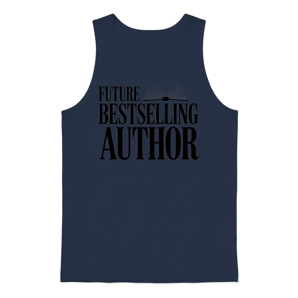 Future Bestselling Author Unisex Tank Top - Navy