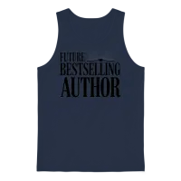 Future Bestselling Author Unisex Tank Top - Navy – 1
