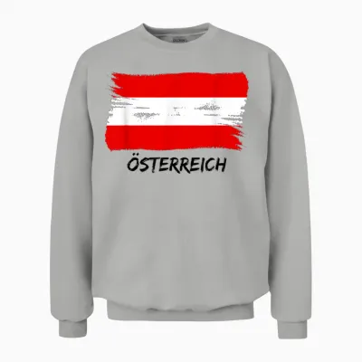 österreichische Flagge österreich Team Fan Trikot Unisex Sweatshirt - Ash