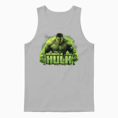 Marvel Infinity War We Have a Hulk T-Shirt, Black, S Unisex Tank Top - Ash