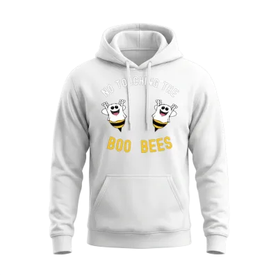 No Touching the Boo Bees Unisex Hoodie - White