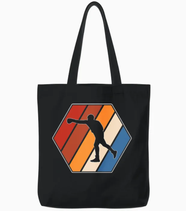 Boxing Retro & Mma Gift Tote Bags in Black