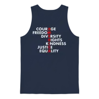 Anti Trump Shirt Resist T Shirt Political T Shirts Unisex Tank Top - Navy – 1
