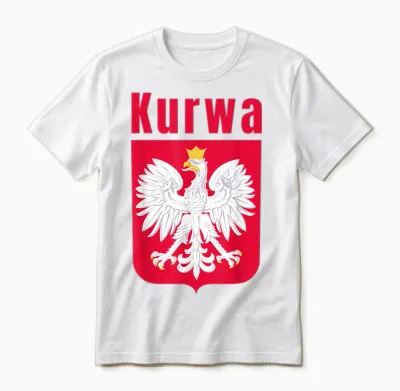 Poland T-Shirt for Gift Poland Poland Warsaw Flag T-Shirt, Black, S Unisex T-Shirt - White
