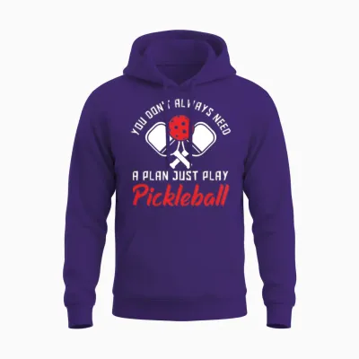 Funny Pickleball Gift Unisex Hoodie - Purple