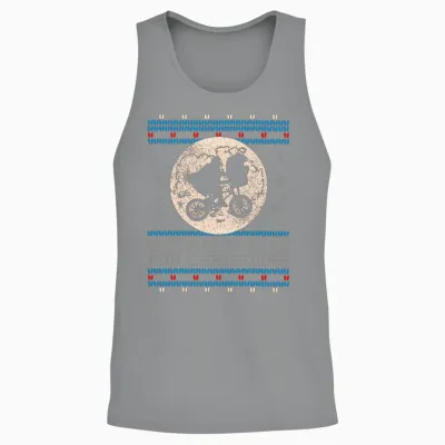 E.t. the Extra-Terrestrial Home for Christmas Unisex Tank Top - Sport Grey