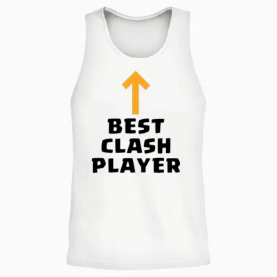 Clash of Clans Best Clash Unisex Tank Top - White
