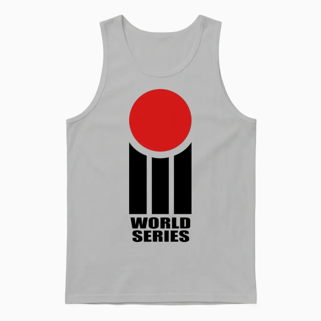 World Series Cricket Retro Unisex Tank Top in Ash
