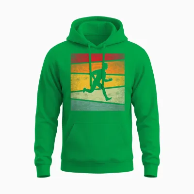 Jogging Retro Unisex Hoodie - Irish Green