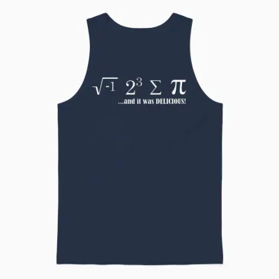 I Ate Some Pie and It Was Delicious Unisex Tank Top - Navy
