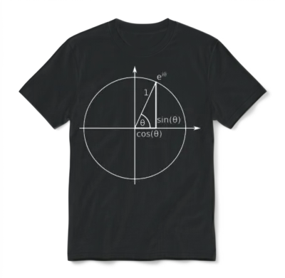 Einheitskreis Eulerische Formel Unisex T-Shirt - Black