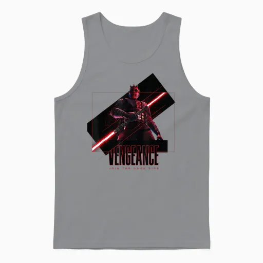 Star Wars Maul Shadow Lord Vengeance Join the Dark Side Unisex Tank Top in Sport Grey