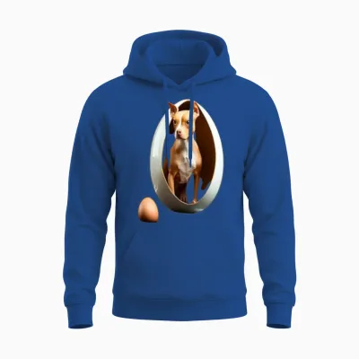 Dog in the Egg Dog in the Egg Dog in the Egg Unisex Hoodie - Royal