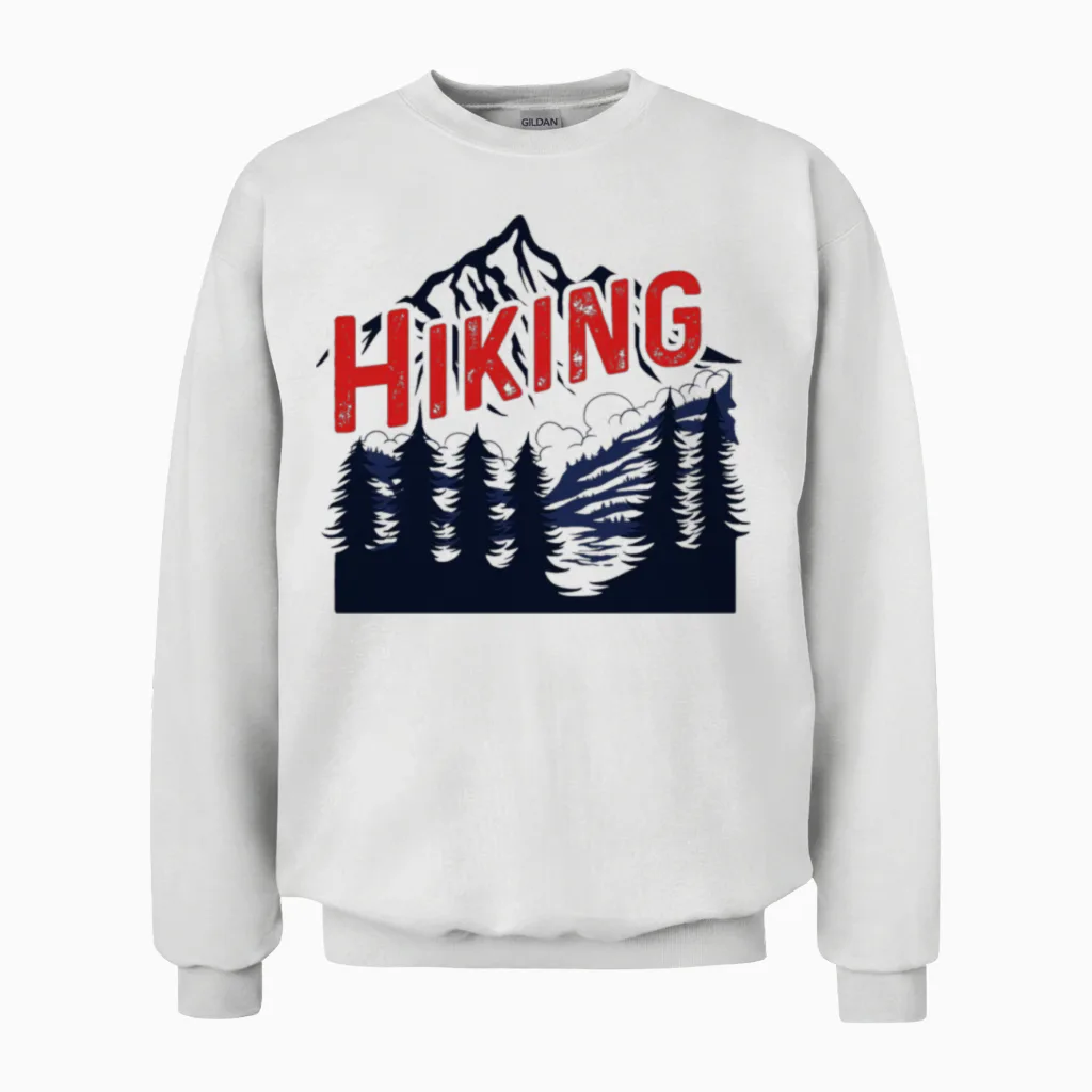 Hiking - & Outdoors Unisex Sweatshirt in White