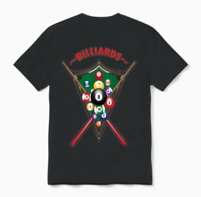 Billiard Balls Unisex T-Shirt - Black