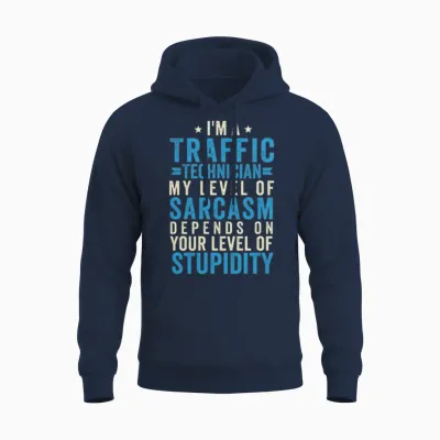Funny Traffic Technician Unisex Hoodie - Navy