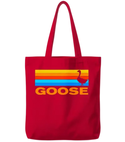 Goose Inspired Retro Tote Bags - Red