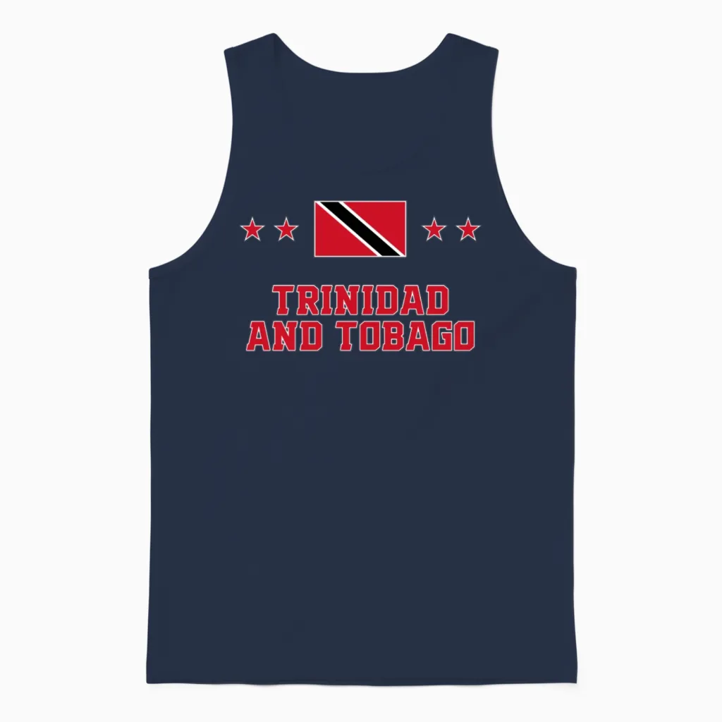 Trinidad and Tobago Unisex Tank Top in Navy