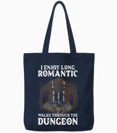 Funny Larp Tote Bags - Navy