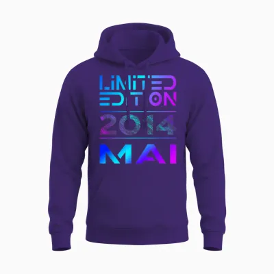Limited Edition Mai 2014 Junge Mädchen 12. Geburtstag Unisex Hoodie - Purple