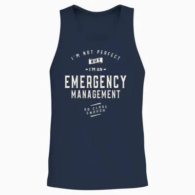 Funny Job Occupation Emergency Management Unisex Tank Top - Navy