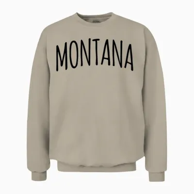 Cute Montana Unisex Sweatshirt - Sand