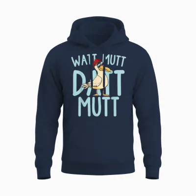 Lustige Möwe Mit Sonnebrille Norddeutsche Sprüche Unisex Hoodie - Navy