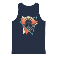 Isopods Retro Vaporwave Unisex Tank Top - Navy – 1