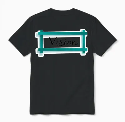 Vision Funny Unisex T-Shirt - Black